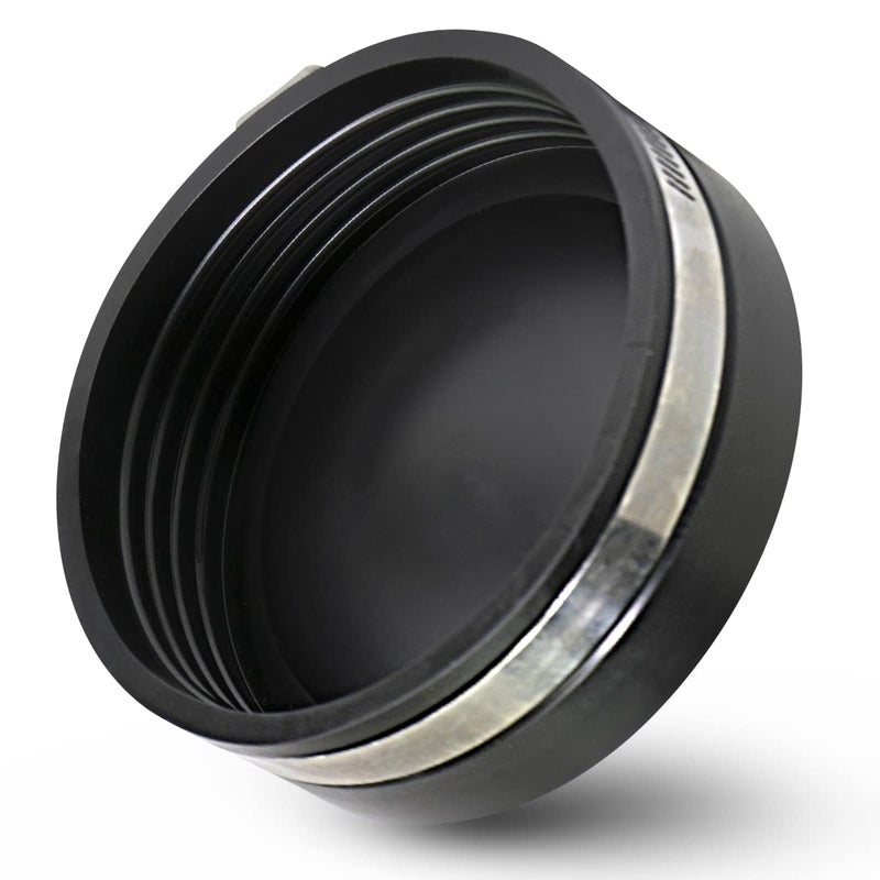 SUPPLYGIANT Supply Giant 3962 Flexible PVC Pipe Cap with Stainless Steel Clamps, 4", Black - Image 1